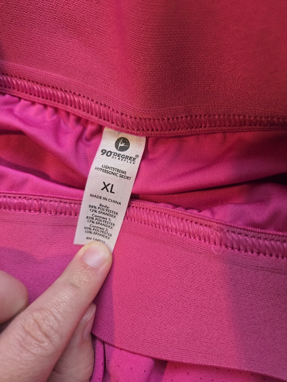 90 Degree Pink Golf Tennis Skort Size XL - Picture 4 of 5